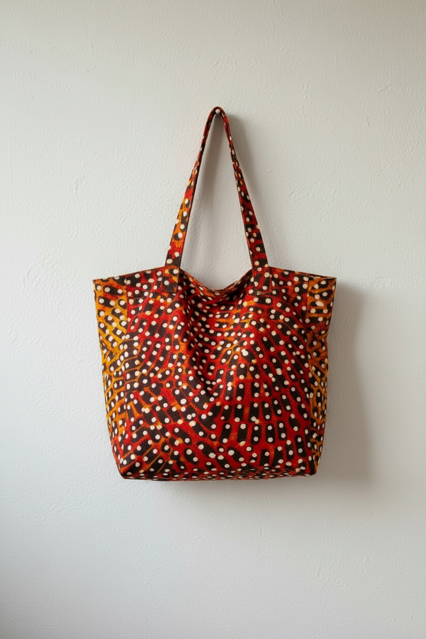 The Proscovia (Orange) fabric handles